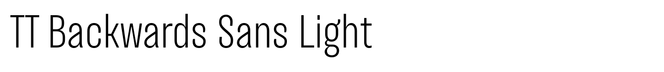 TT Backwards Sans Light